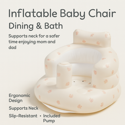 Inflatable Baby Chair for Dining & Bath