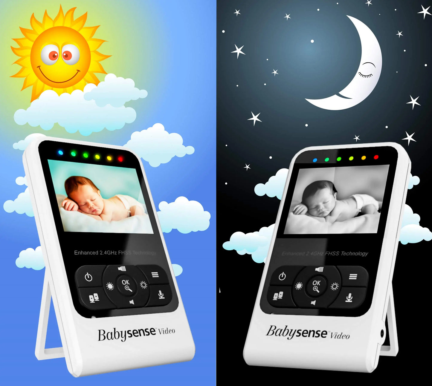 Babysense Baby Video & Movement Monitor - Bundle Pack